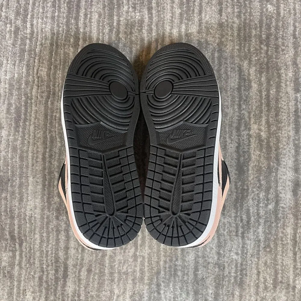 Jordan Air Jordan 1 Low Shoes Mens Size 8 Black Arctic Orange Leather 553558-034